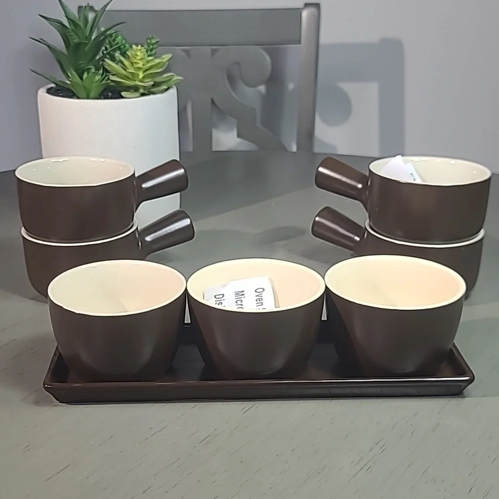Parini 4pc Chili Bowl and 3 Bowl Condiment Set